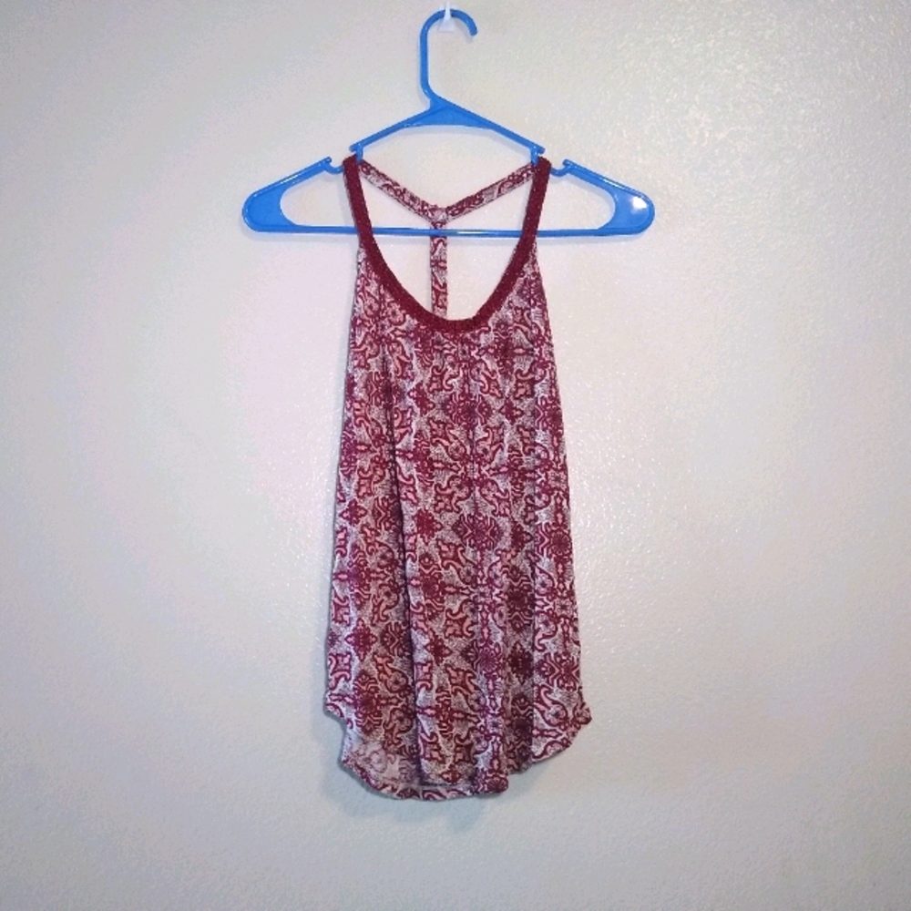 Lucky Brand Womens Tank Top Red Size XS